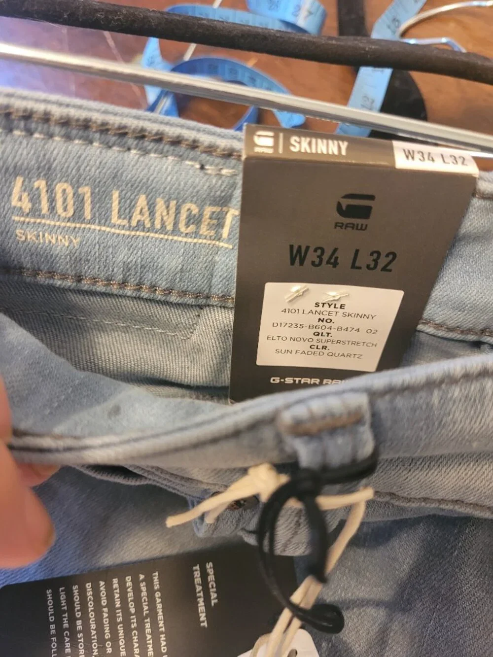 G-Star Raw 4101 Lancet Skinny Jeans in Sun Faded Quartz W34 L32